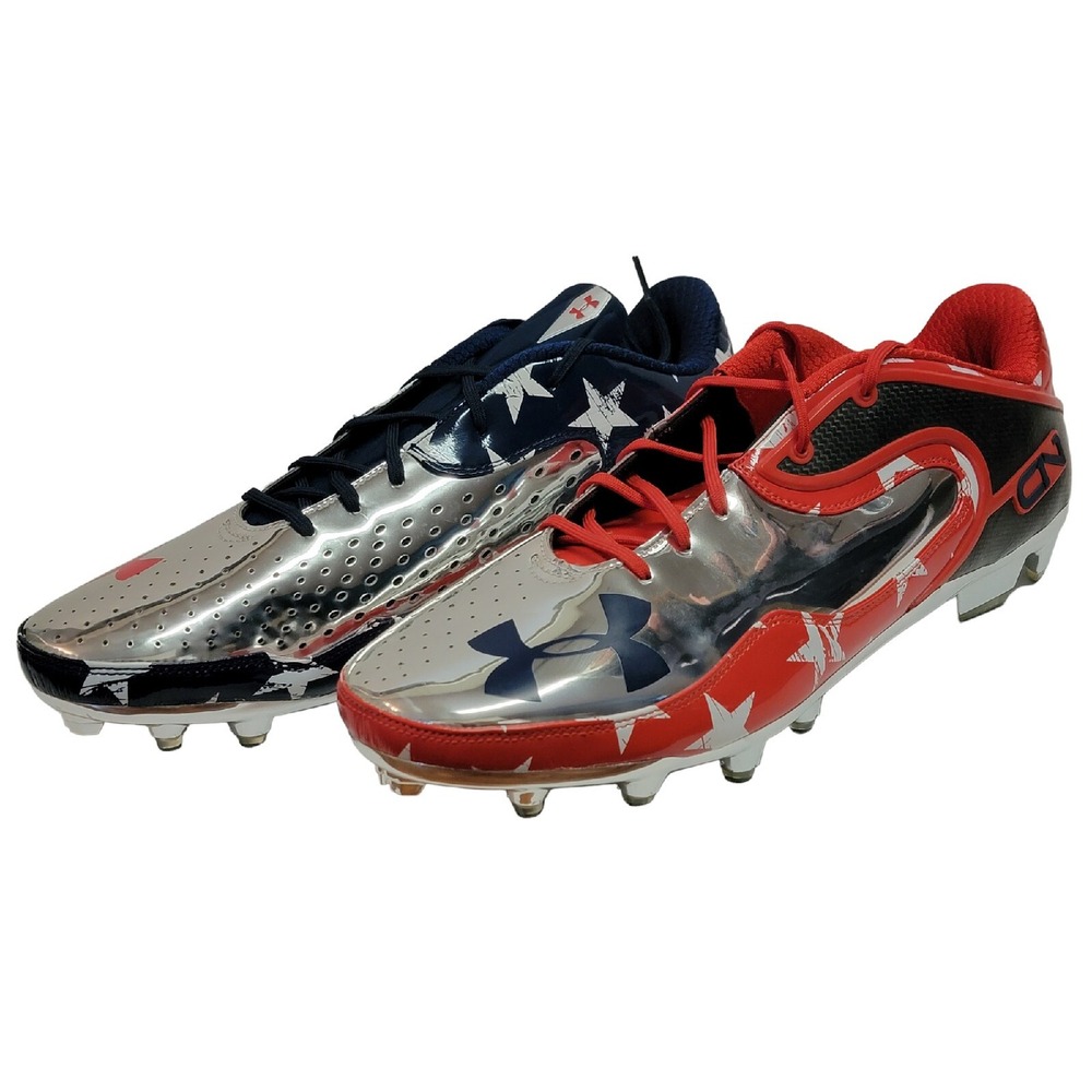Under Armour C1N Cam Newton Stars Stripes Football Cleats USA Mens 16 1245352